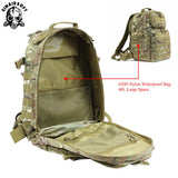 SINAIRSOFT Tactical 55L Outdoor Molle Waterproof Backpack Mountaineering Hunting Bags Trekking Hiking Fishing Bag