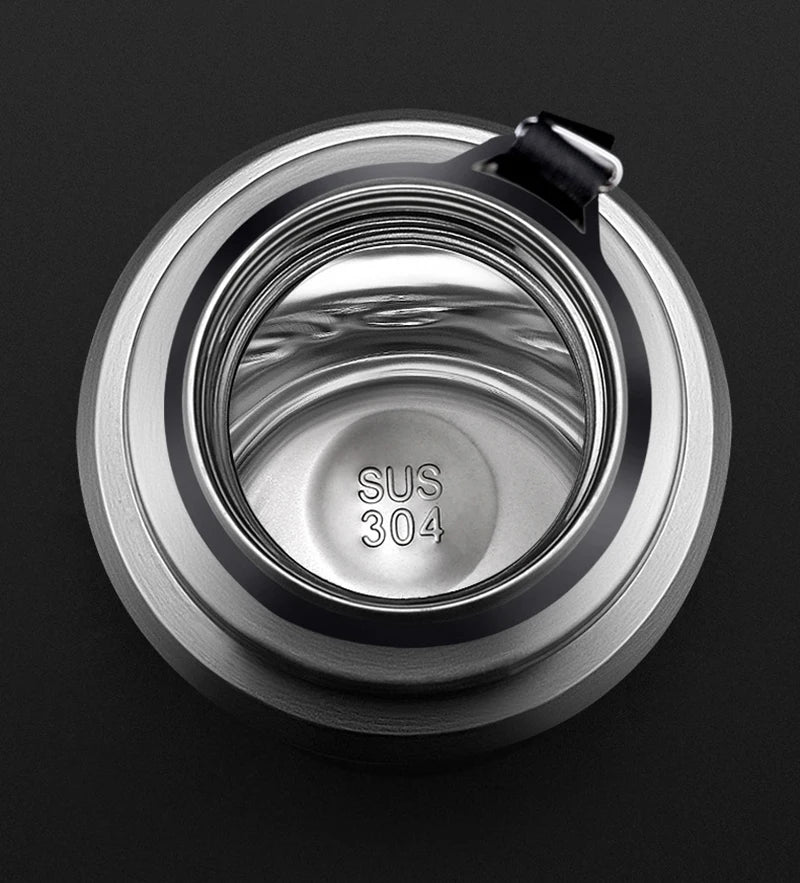 500/1000/1500ml Stainless Steel Thermos Large Capacity Vacuum Flask Portable Insulated Tumbler with Rope Thermo Bottle