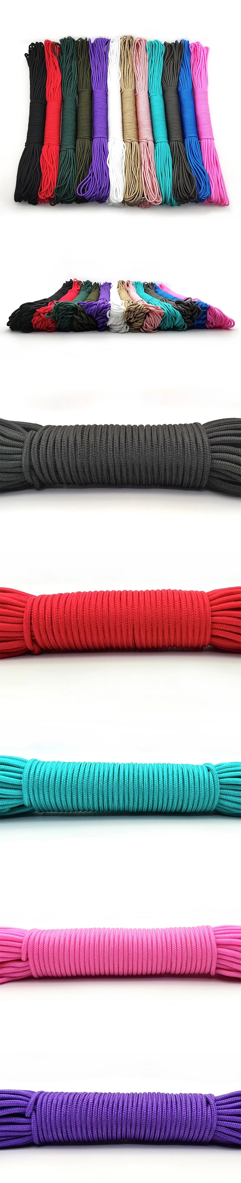 Solid Parachute Cord – 3mm, 328ft, Single Strand