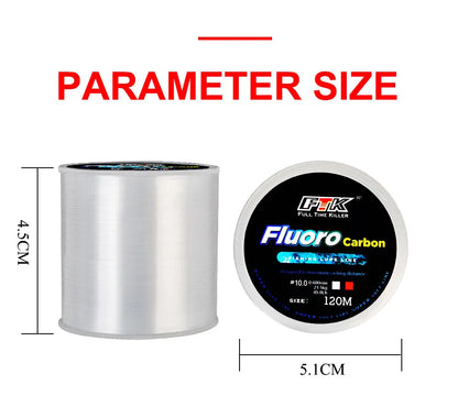 FTK Fluorocarbon Coated Line 120m