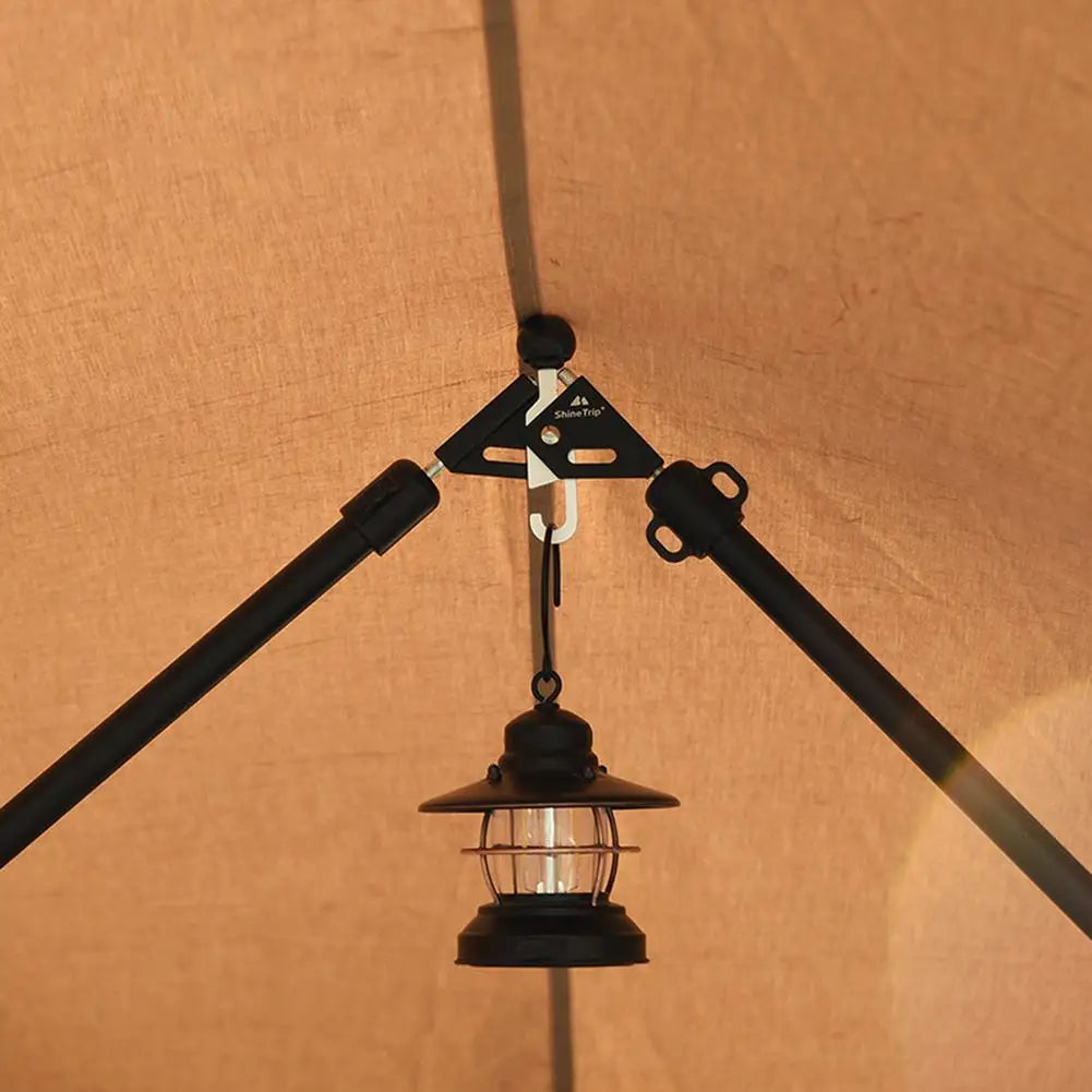 Hot Sale Tent Pole Connector Aluminum Alloy Adjustable Angle Non-Slip Protection With Hook Tent Awning Pole Thimble Accessories