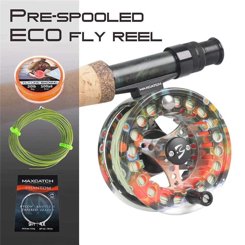 MAXIMUMCATCH ECO Ultra-Light Large Arbor Fly Reel 2-8WT