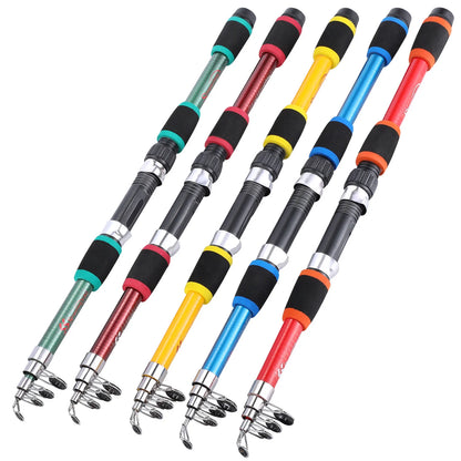 Sougayilang 2.1m-3.6m Spinning Fishing Rod Carbon Trout Carp Telescopic Fishing Pole Lure Fishing Rod Tackle