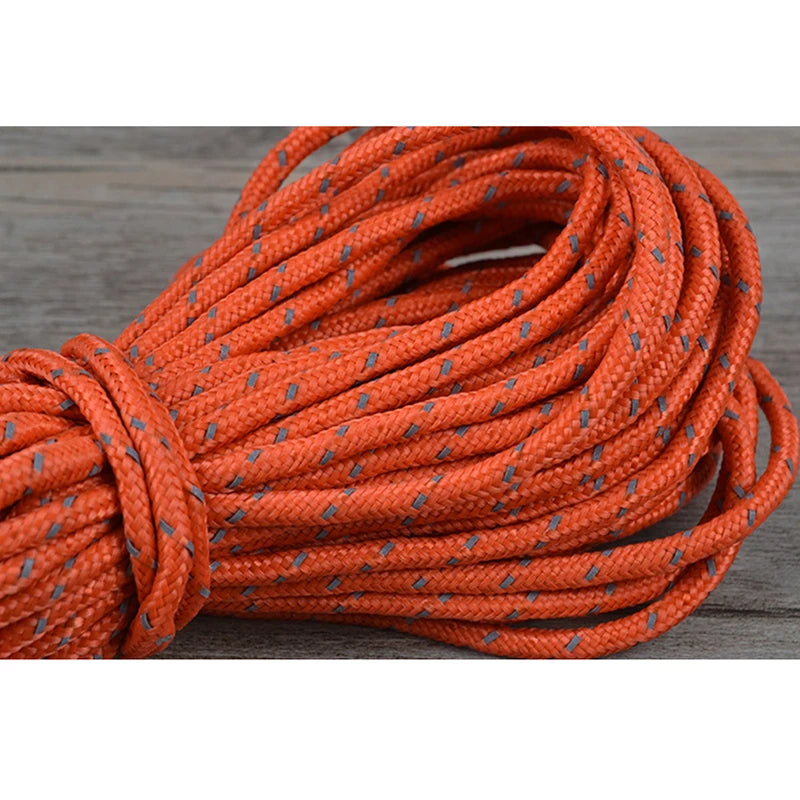 Desert&Fox Reflective Tent Ropes 4pcs/pack High Strength 2m Length Wind Rope with Buckle Outdoor Camping Windproof Accessories