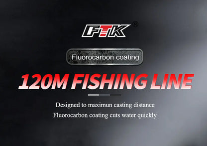 FTK Fluorocarbon Coated Line 120m