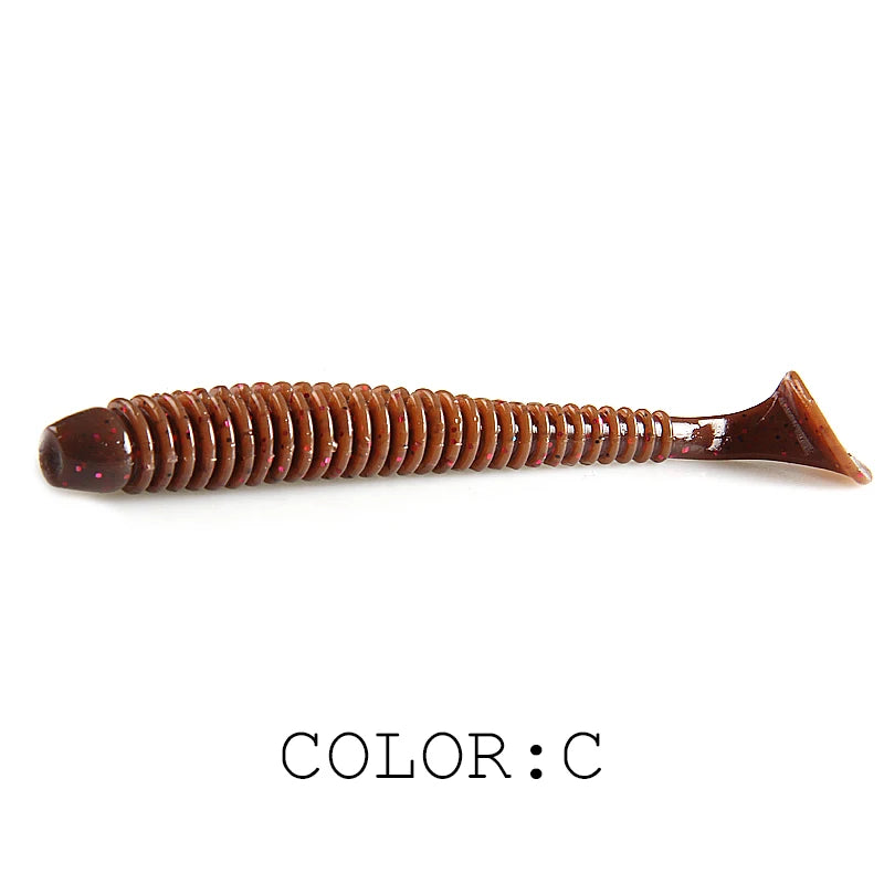 Supercontinent Swing Impact Ring Shad Fishing Lure 6pcs/10pcs/20pcs Artificial Pesca Leurre Souple Fishing Lures