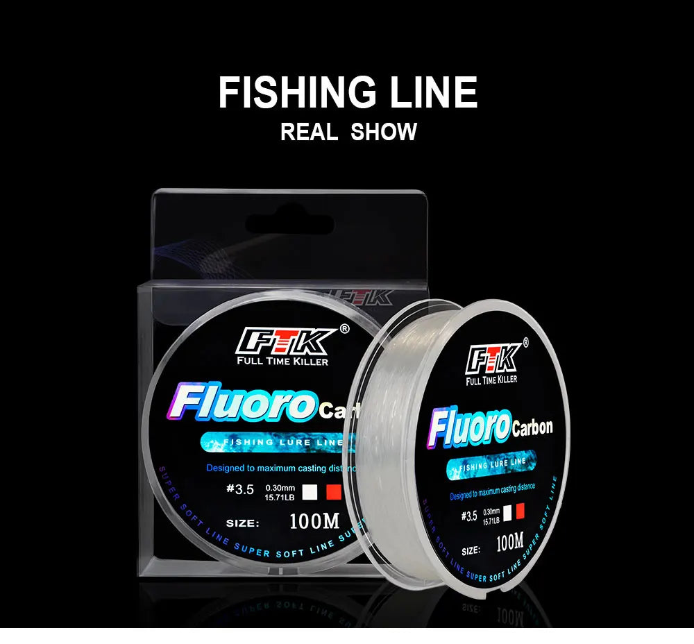 FTK Fluorocarbon Leader Line 100m