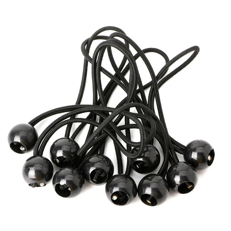 20/50pcs Set Outdoor Supplies Elastic Rope Ball Hiking Tent Accessories Bands Bungee Cords  Tarp Tie Down Strap Camping Belts