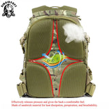 SINAIRSOFT Tactical 55L Outdoor Molle Waterproof Backpack Mountaineering Hunting Bags Trekking Hiking Fishing Bag