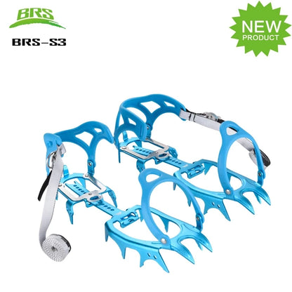 BRS 14 Teeth Claws Snow Crampons Walking Crampon Aluminium alloy Spike Ice Grippers Mountaineering Climbing Equipment BRS-S3