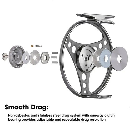 Goture CNC Large Arbor Fly Reel with Spare Spool
