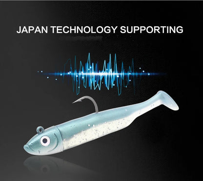 Inshore Paddle Tail Soft Lure and Jig Head Kit