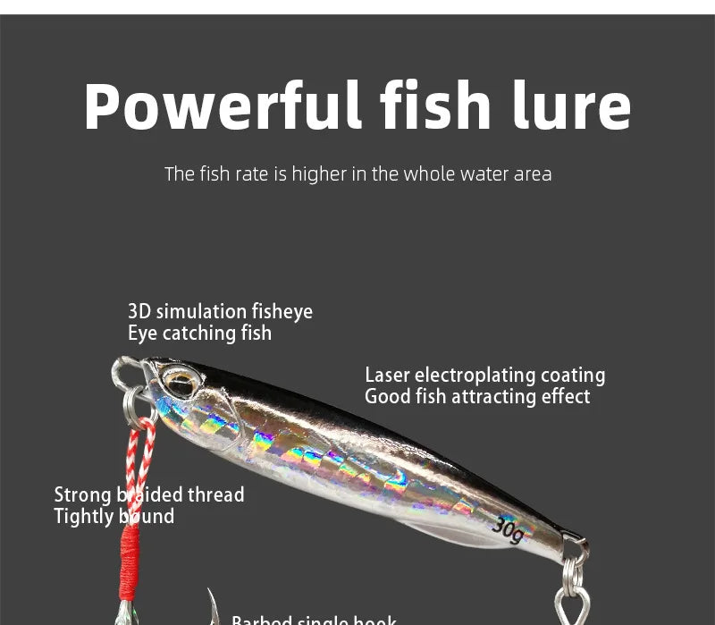 Atriptime Metal Cast Jig Spoon (10-50g)