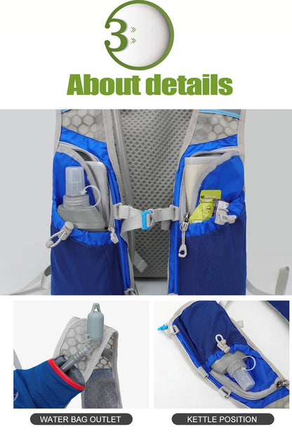 Outdoor Trail Running 5L Ultralight Backpack Hydration Jogging Vest Men Breathable Marathon Bicycle Bag Fitness Running Bag