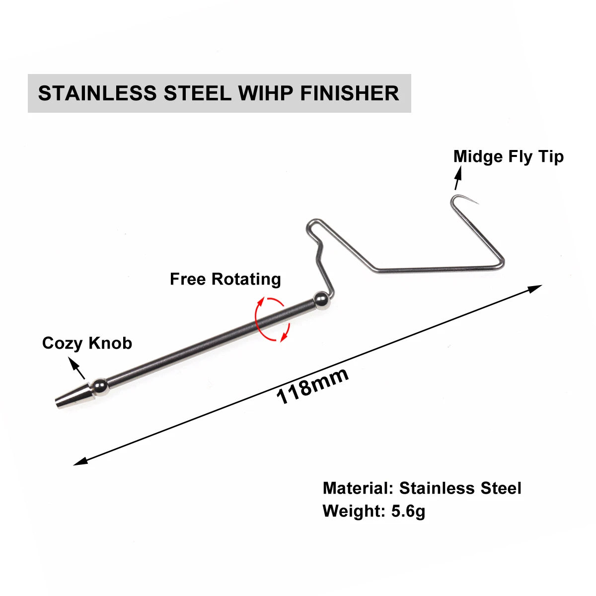 Rotating Whip Finisher Fly Tying Tool