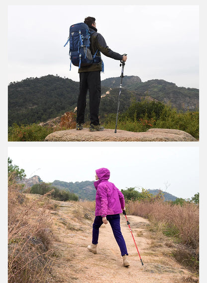 BISINNA 2pcs Ultralight Trekking Poles  Walking Sticks Hiking Canes Folding Aluminum Walking Pole Nodic Walking Sticks