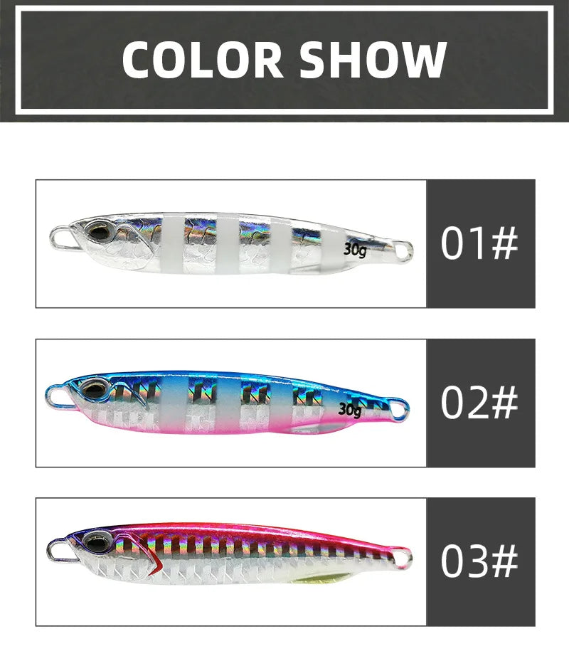 Atriptime Metal Cast Jig Spoon (10-50g)