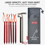 Outdoor Camping Equipment Stake Storage Bags Tent Accessories Hammer Wind Rope Tent Pegs Nails Storage Bag