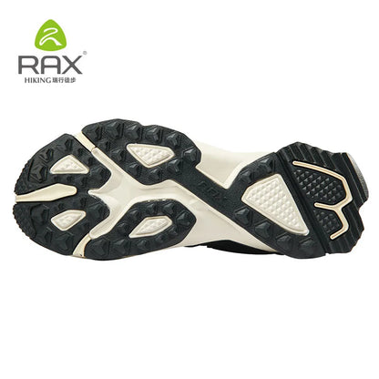 RAX Hiking Boots Men Waterproof Winter Snow Boots Fur lining Lightweight Trekking Shoes Warm Outdoor Sneakers Mountain Boots Men