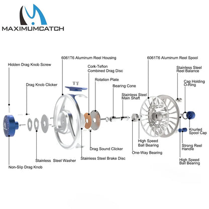 Maximumcatch CNC Fly Reel 3-8WT