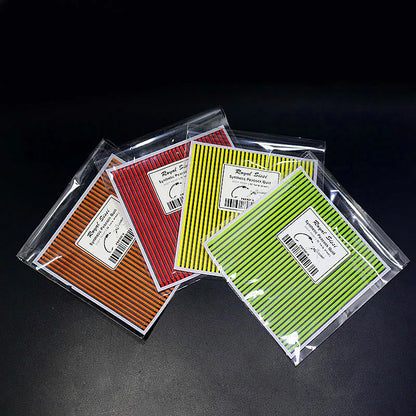 Synthetic Peacock Quill Body Wrap Sheets (4 Pack)