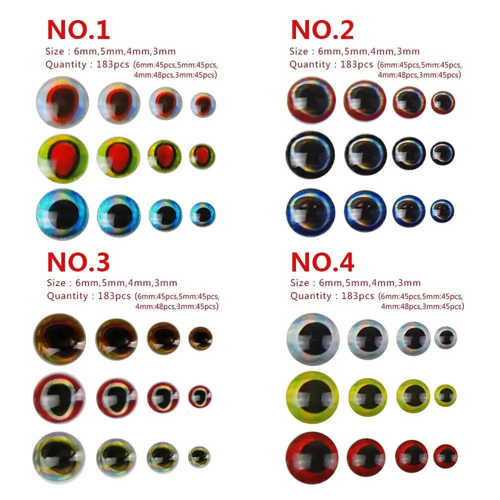 3D Holographic Lure Eyes Set (549 Pieces)