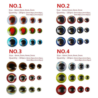 3D Holographic Lure Eyes Set (549 Pieces)