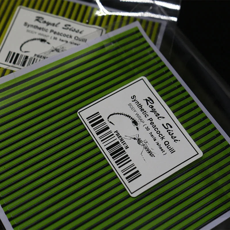 Synthetic Peacock Quill Body Wrap Sheets (4 Pack)