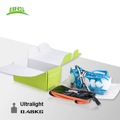 BRS 14 Teeth Claws Snow Crampons Walking Crampon Aluminium alloy Spike Ice Grippers Mountaineering Climbing Equipment BRS-S3