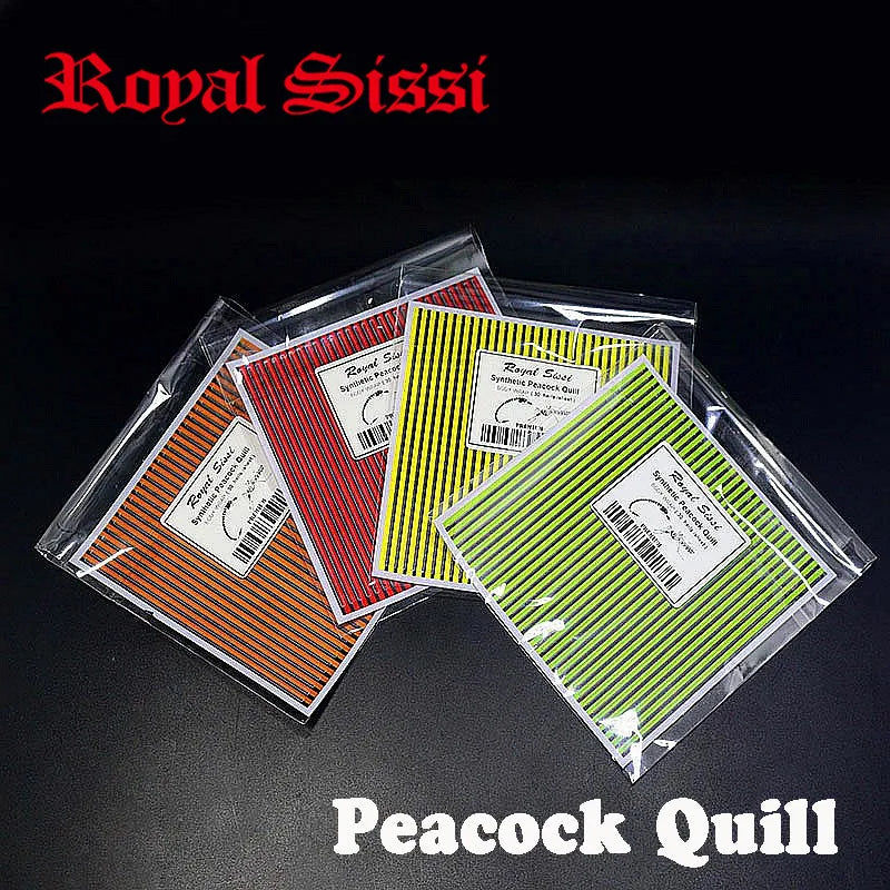 Synthetic Peacock Quill Body Wrap Sheets (4 Pack)