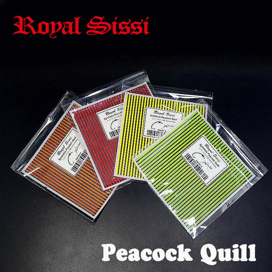 Synthetic Peacock Quill Body Wrap Sheets (4 Pack)