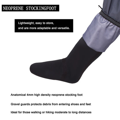 5-Layer Breathable Stockingfoot Fishing Chest Waders