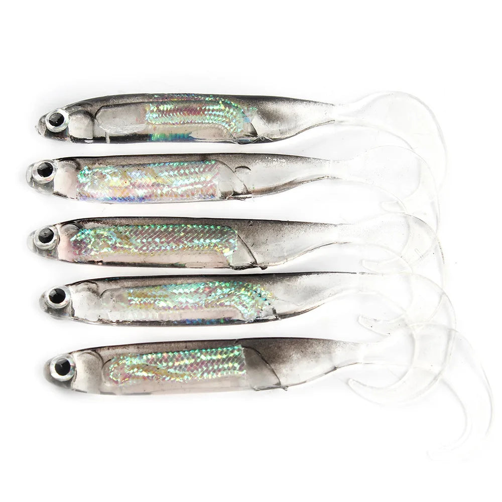T-Tail Spinner Soft Baits (5 Pack)