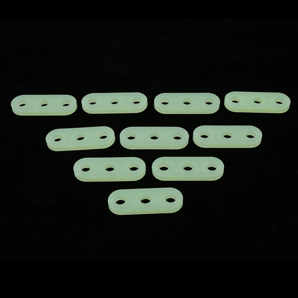 10pcs 5mm Plastic Luminous 3 Hole Camping Tent Cord Rope Adjusters Runners Tent Accessories for Awning Canopy