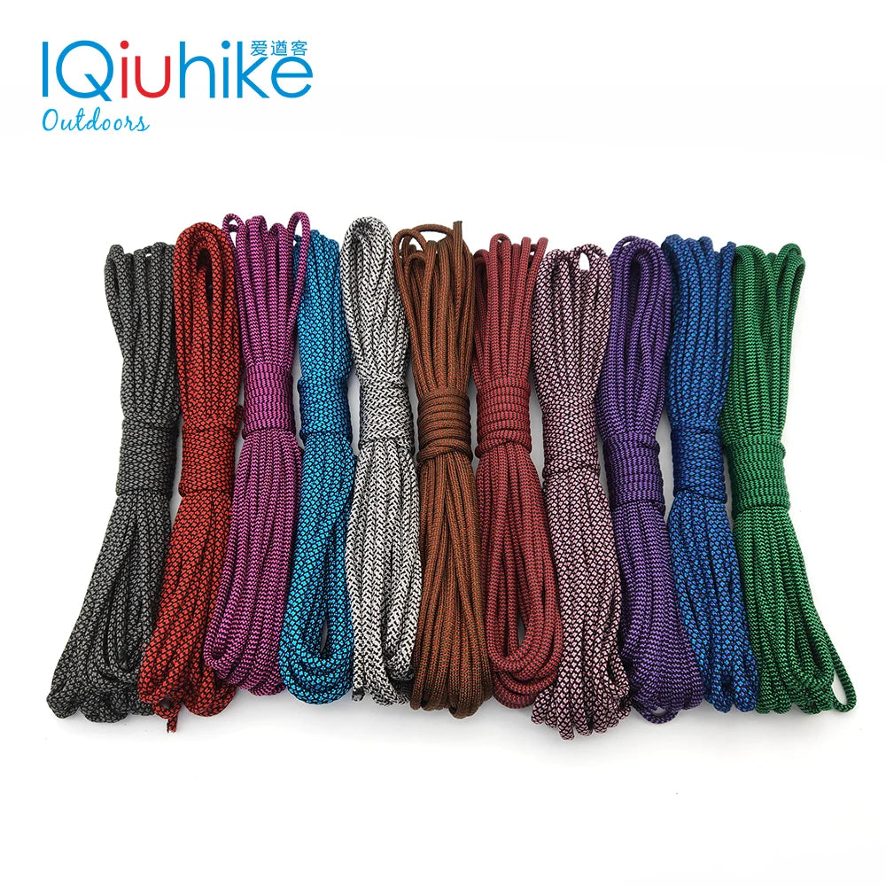 5/31 Meters Dia.4mm 7 Stand Cores Paracord for Survival Parachute Cord Lanyard Camping Climbing Camping Rope Hiking Clothesline