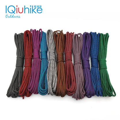 5/31 Meters Dia.4mm 7 Stand Cores Paracord for Survival Parachute Cord Lanyard Camping Climbing Camping Rope Hiking Clothesline