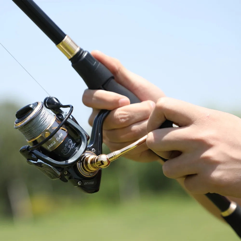 Sougayilang Telescopic Fishing Rod Ultralight Weight Spinning Fishing Rod Carbon Fiber Material 1.8-2.4m Fishing Rod Tackle