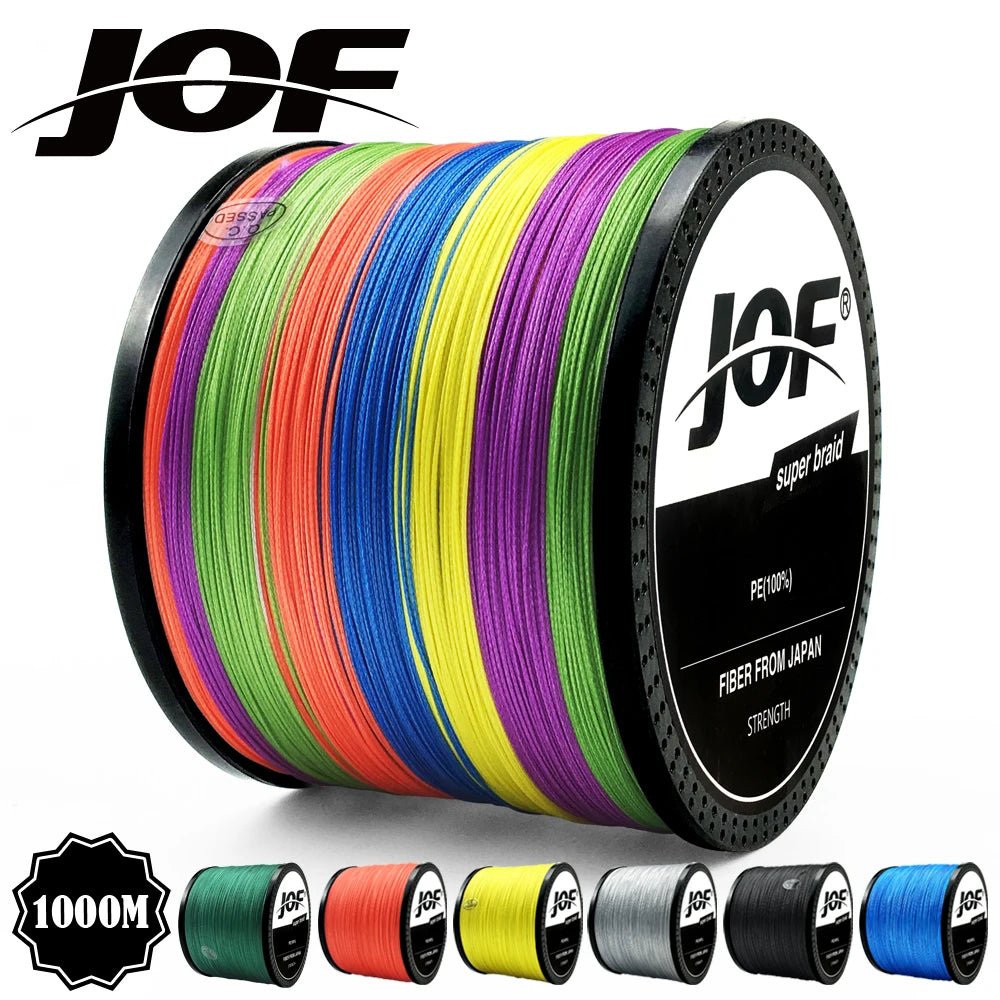 JOF 8 Strand and 4 Strand PE Braided Fishing Line