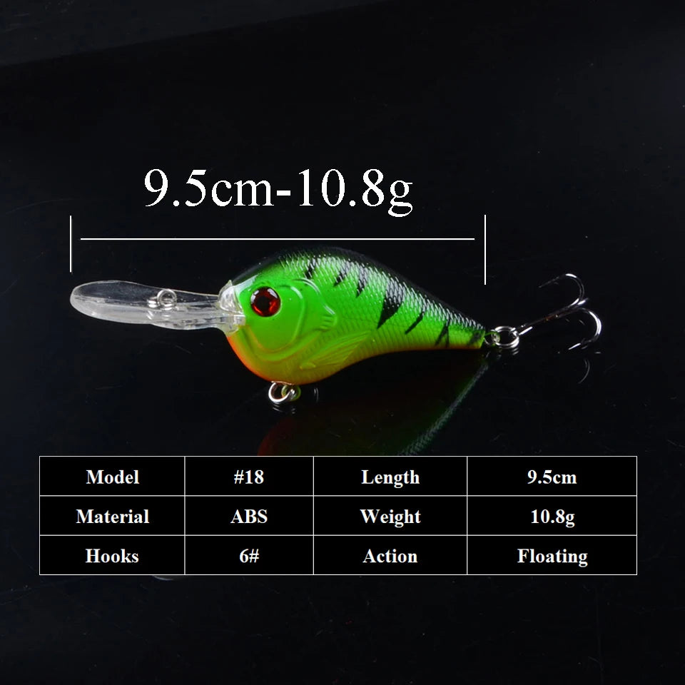 Crankbait Jerkbait Wobbler 9.5cm