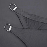 Sun Shelters Portable Triangle Sun Shape Sail UV Protection Outdoor Sunscreen Awning Canopy Beach Waterproof Tent Tarp Gray