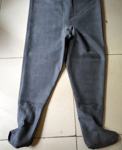 1mm Rubber Zip Wader Suit with Socks