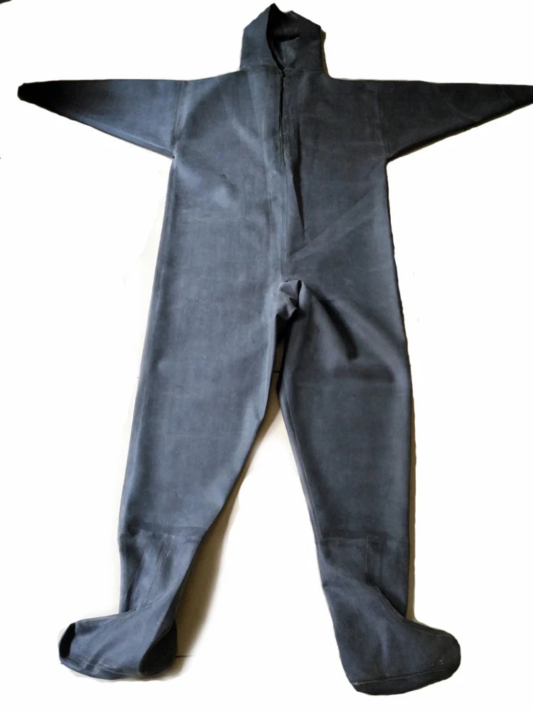 1mm Rubber Zip Wader Suit with Socks