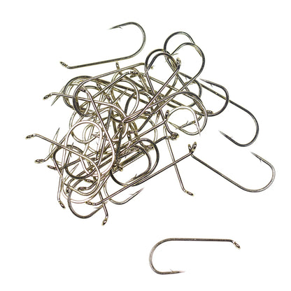 ICERIO 1X Long Shank Down Eye Hooks (100 Pack)