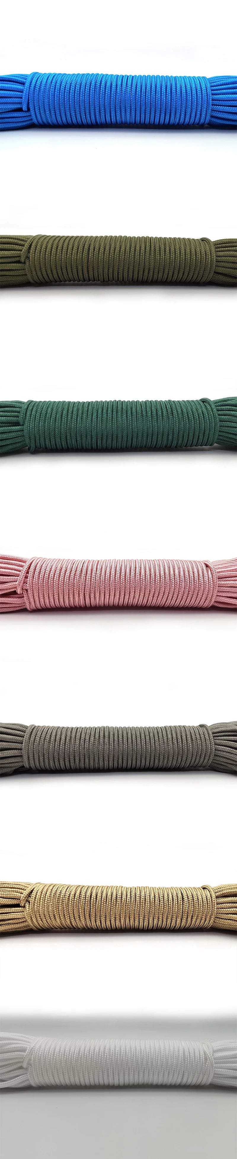 Solid Parachute Cord – 3mm, 328ft, Single Strand
