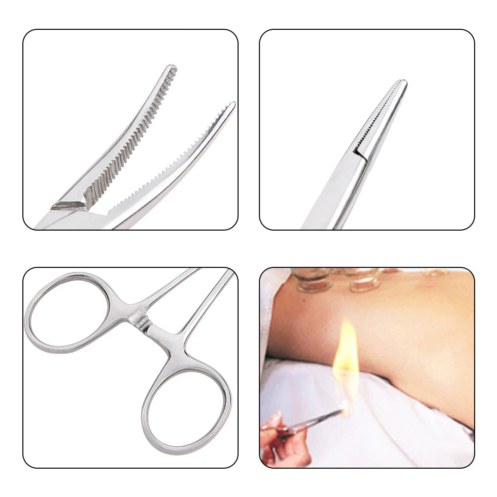 Locking Hemostat Fishing Forceps (12.5-18cm)