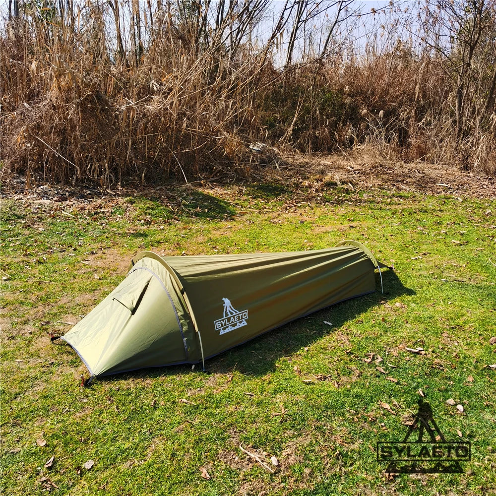 Lightweight Backpacking Tent with Carry Bag, Portable Waterproof Tent for Camping, Hiking, Bivy Tent, 1 Person