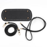 DIY Handmade Backpack Bag Accessories Leather Bag Bottom With Hardware Drawstring Bag Set Women Handbag Handle Shoulder Strap