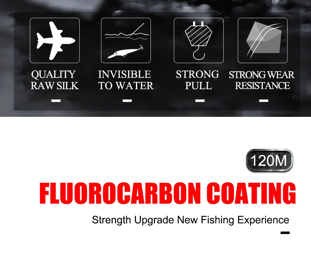 FTK Fluorocarbon Coated Line 120m