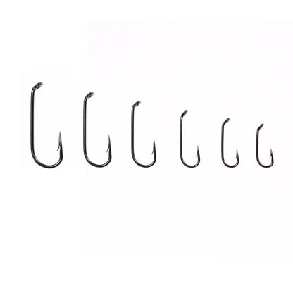 Bimoo 2X Dry Fly Hooks Black Nickel (50/100 Pack)
