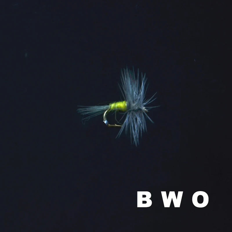 CONTEMPLATOR Blue Winged Olive Dry Flies #16 (5 Pack)